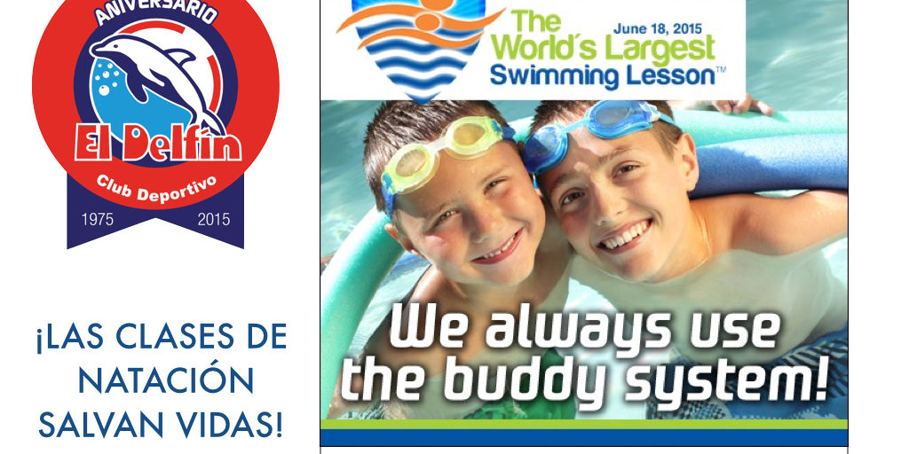 "La clase de natación más grande del mundo"
