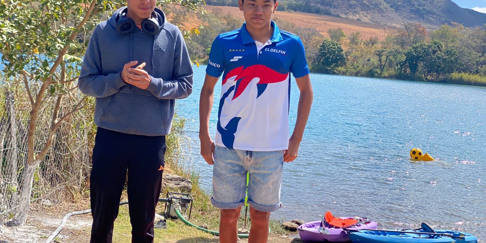 Delfines brillan en Acuatlón 1